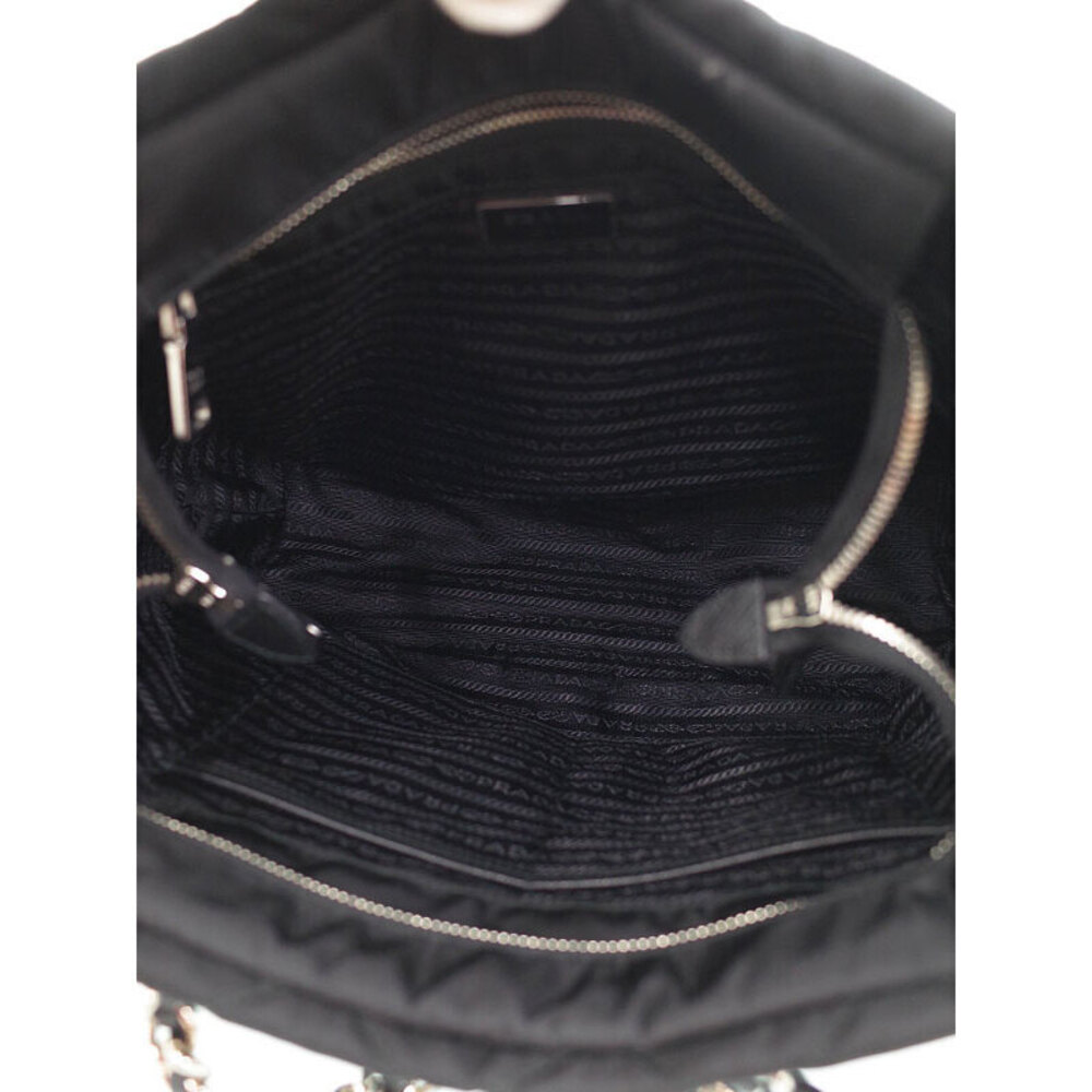 PRADA Quilted Chain Shoulder Bag Black - Picture 3 of 9